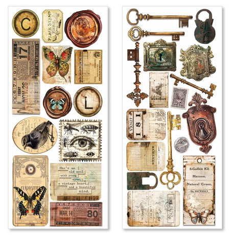 Art stickers 5 - pack - Cabinet of Curiosities - 2 - Ciao Bella - Tidformera