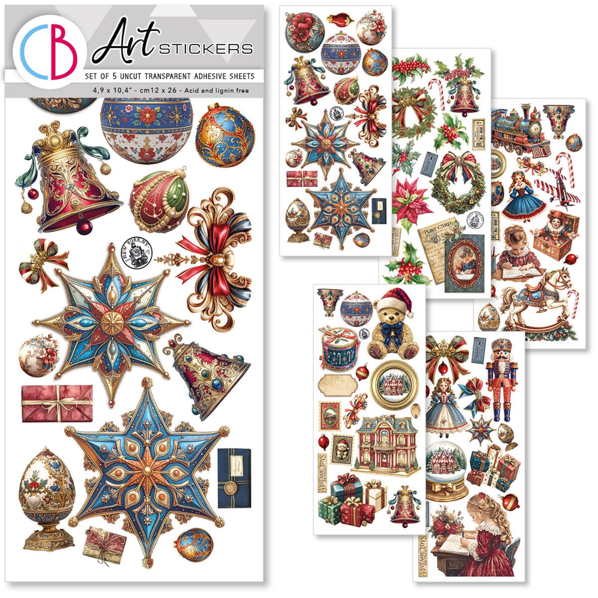 Art stickers 5 - pack - Toy Shop - 1 - Ciao Bella - Tidformera