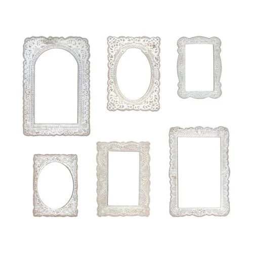 Baseboard Frames Lace - 2 - Tim Holtz - Tidformera