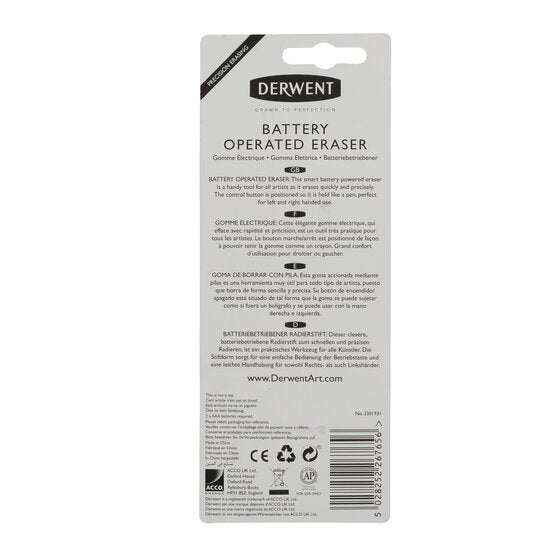 Batteridrivet radergummi - 4 - Derwent - Tidformera