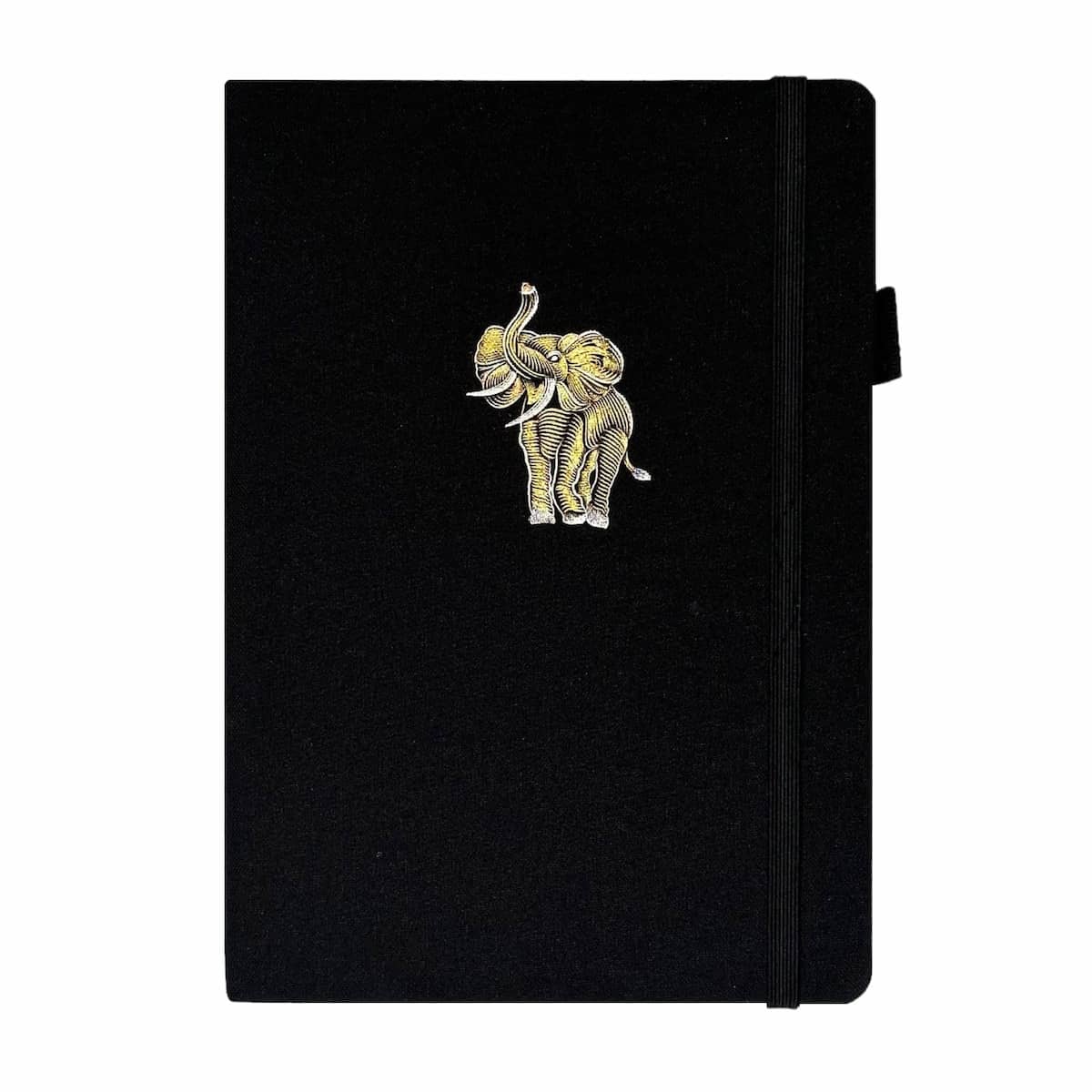 Black Out Journal A5 160 GSM - Golden elephant - 2 - Paper24 - Tidformera