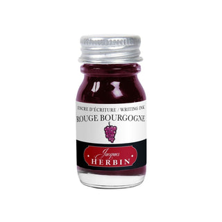 Bläckflaska 10 ml J.HERBIN - Rouge bourgogne från Herbin. Liten flaska med rosa bläck i. - Tidformera