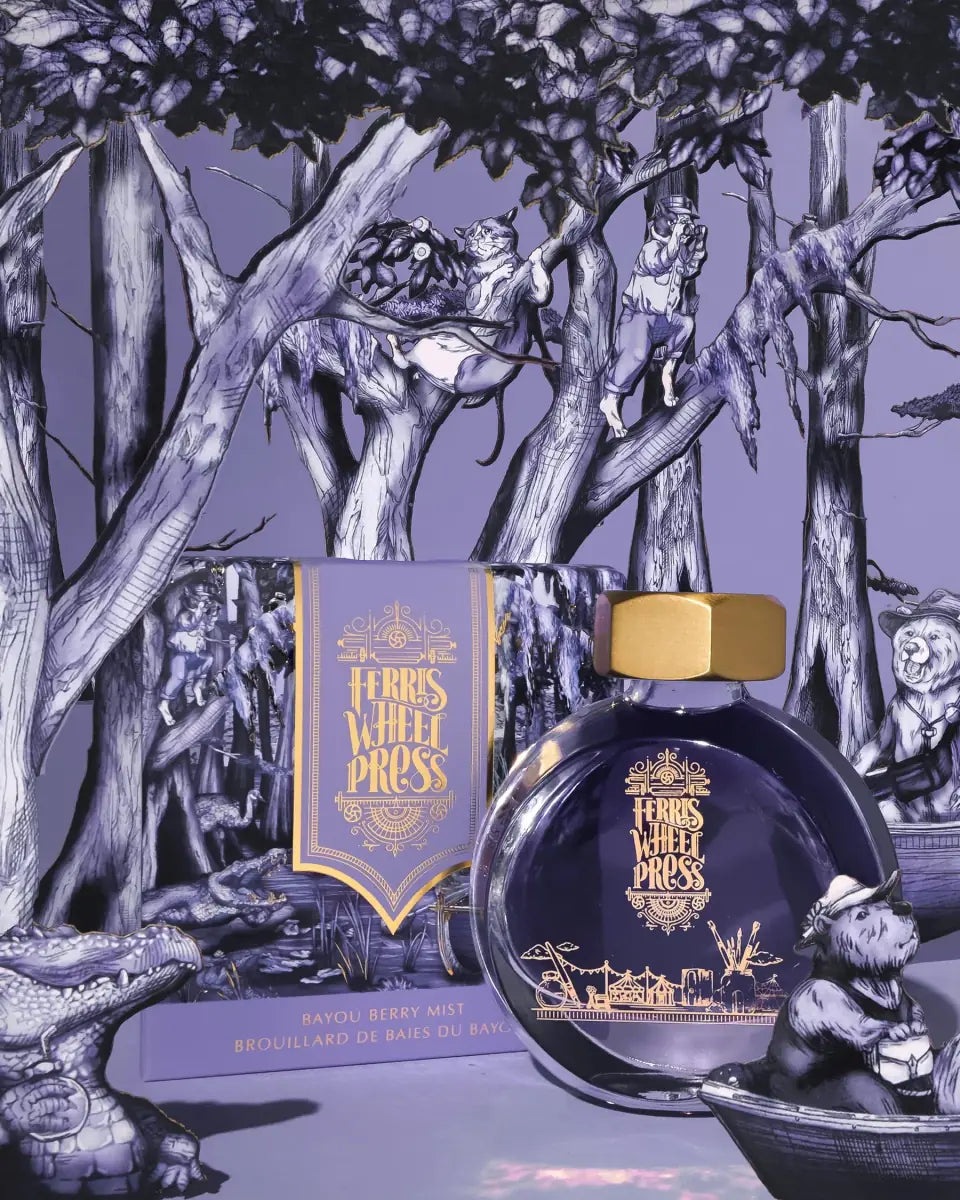 Bläckflaska 38 ml - Bayou Berry Mist - 5 - Ferris Wheel Press - Tidformera