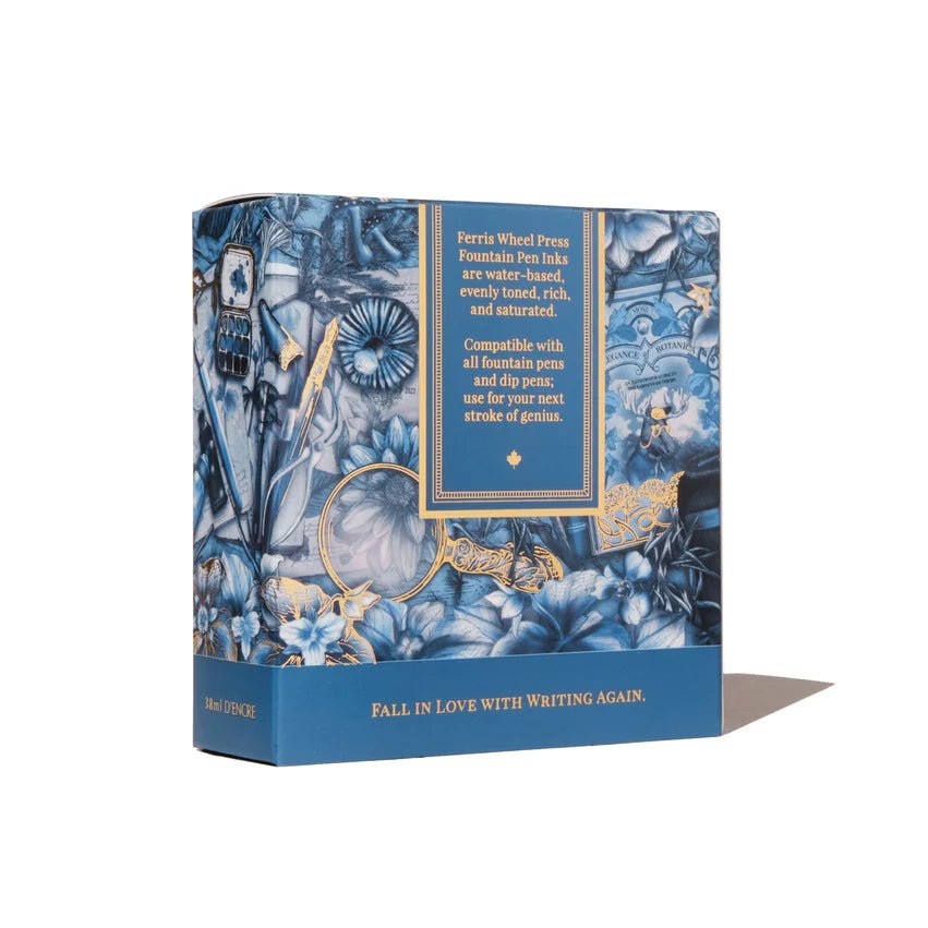 Bläckflaska 38 ml - Bluebell Brushstrokes - 4 - Ferris Wheel Press - Tidformera