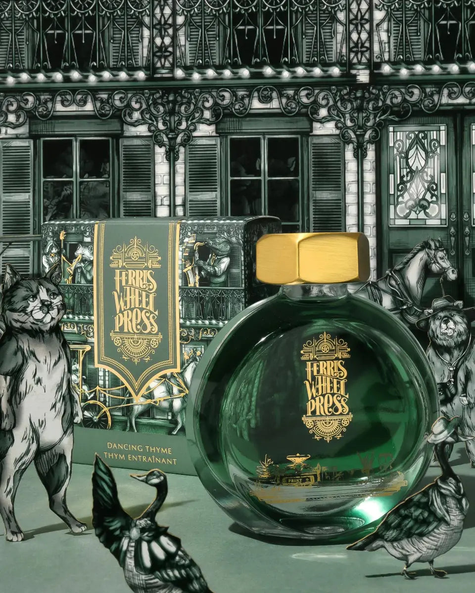 Bläckflaska 38 ml - Dancing Thyme - 4 - Ferris Wheel Press - Tidformera