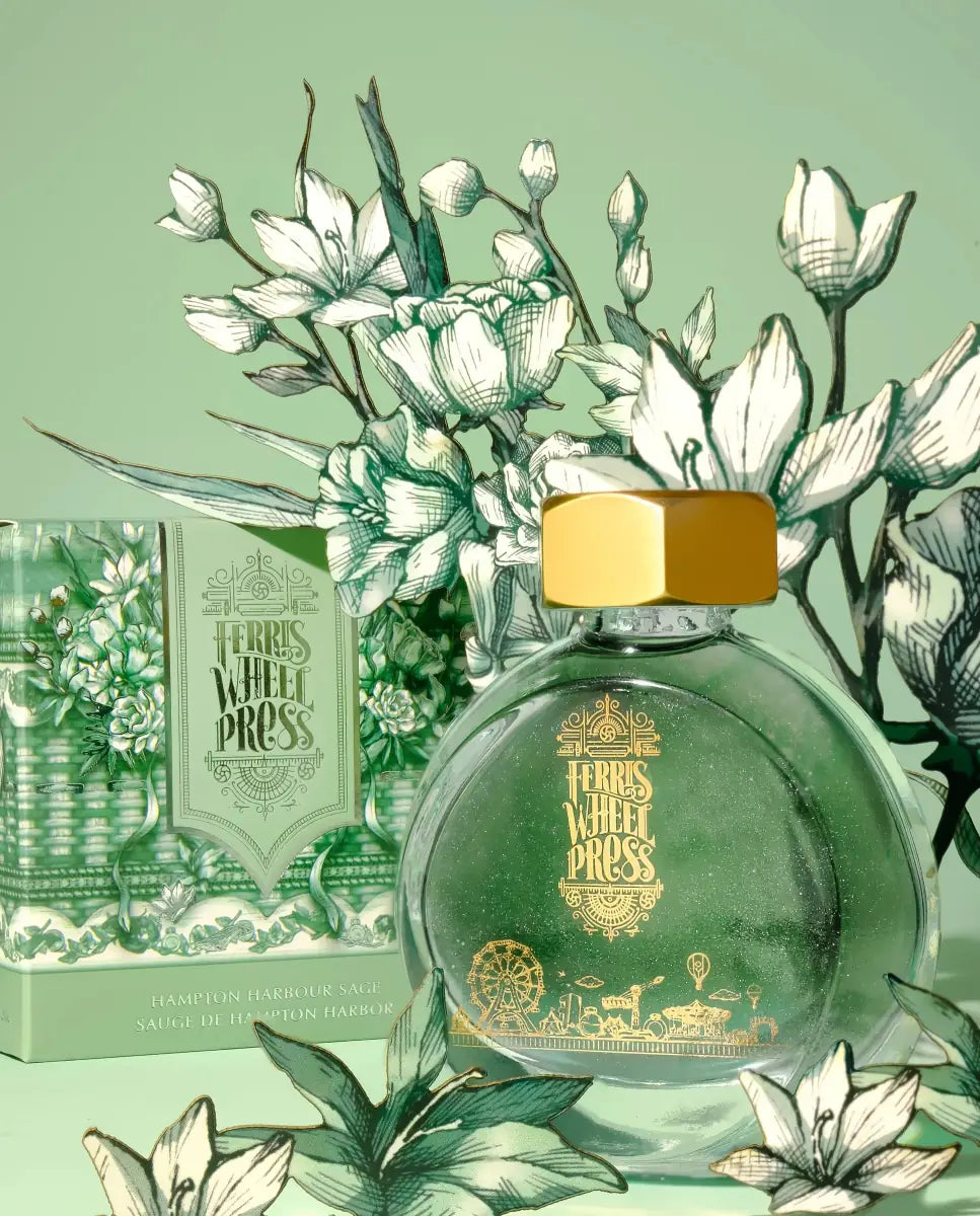 Bläckflaska 38 ml - Hampton Harbour Sage - 7 - Ferris Wheel Press - Tidformera