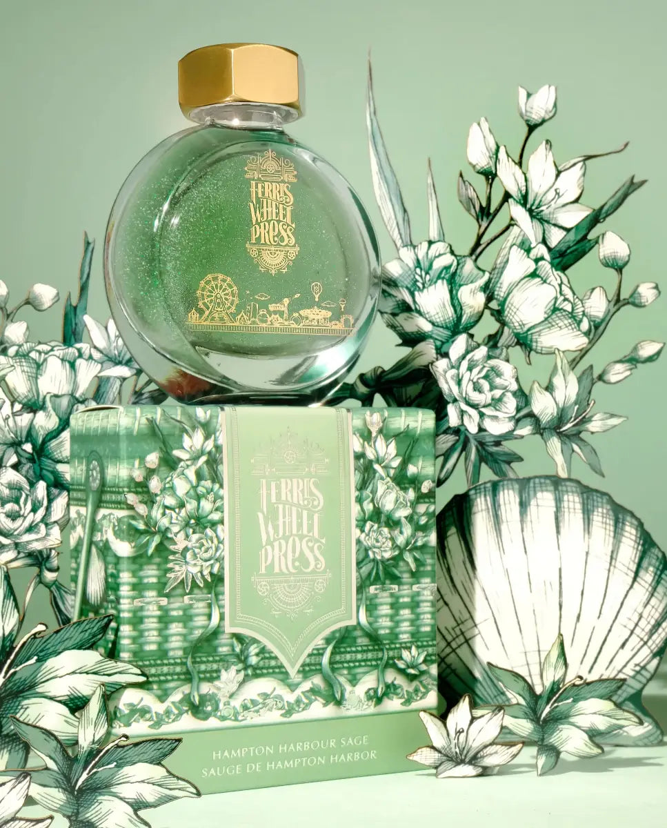 Bläckflaska 38 ml - Hampton Harbour Sage - 6 - Ferris Wheel Press - Tidformera