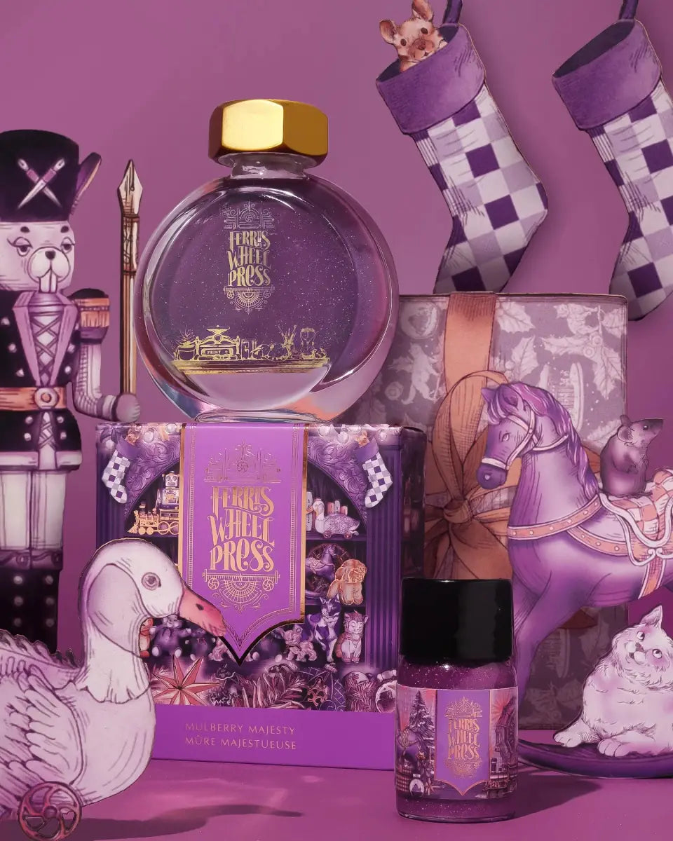 Bläckflaska 38 ml - Mulberry Majesty - 6 - Ferris Wheel Press - Tidformera