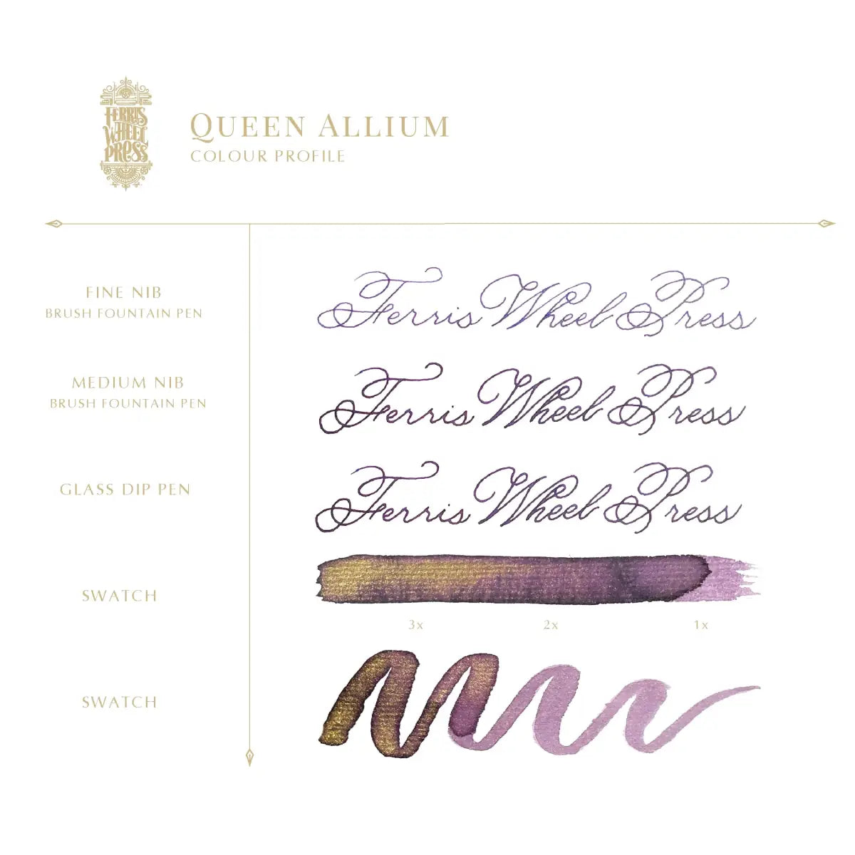 Bläckflaska 38 ml - Queen Allium - 3 - Ferris Wheel Press - Tidformera