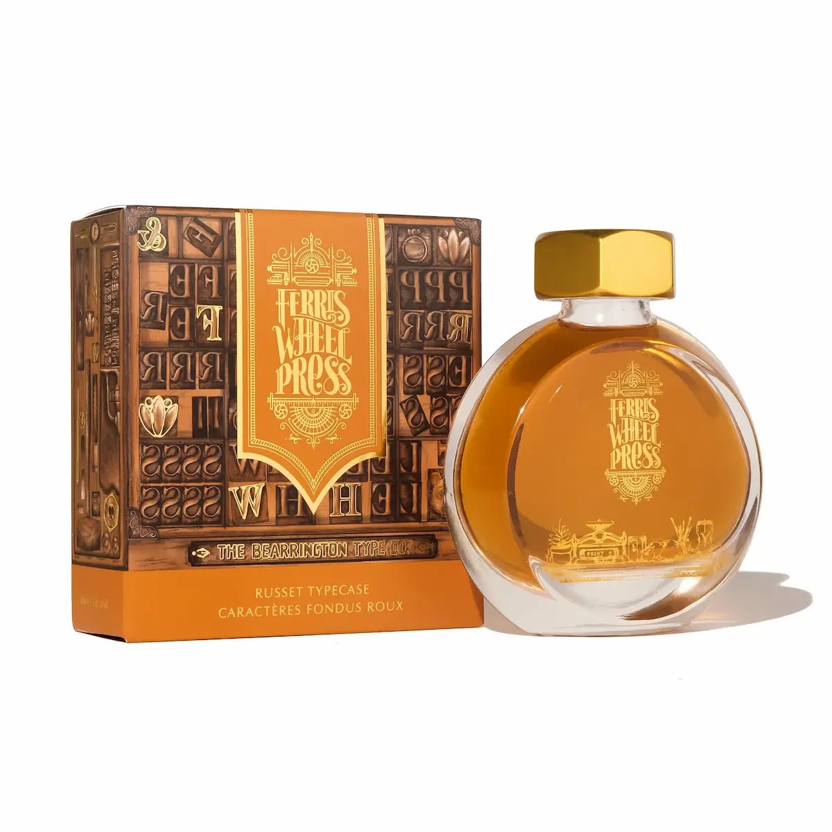 Bläckflaska 38 ml - Russet Typecase - 1 - Ferris Wheel Press - Tidformera