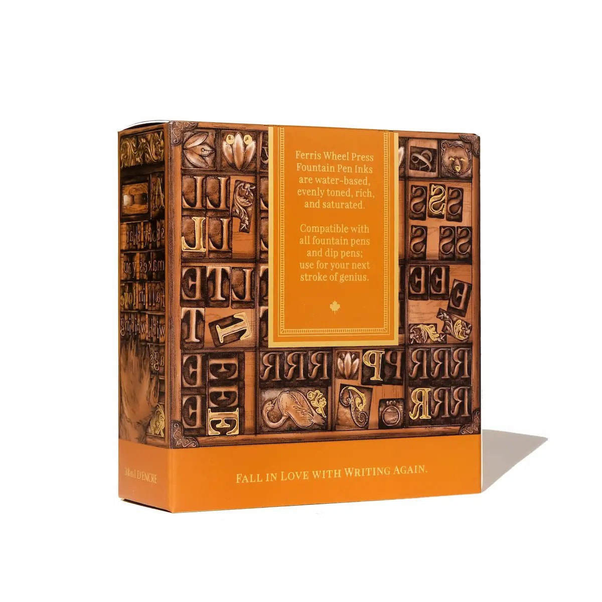 Bläckflaska 38 ml - Russet Typecase - 4 - Ferris Wheel Press - Tidformera