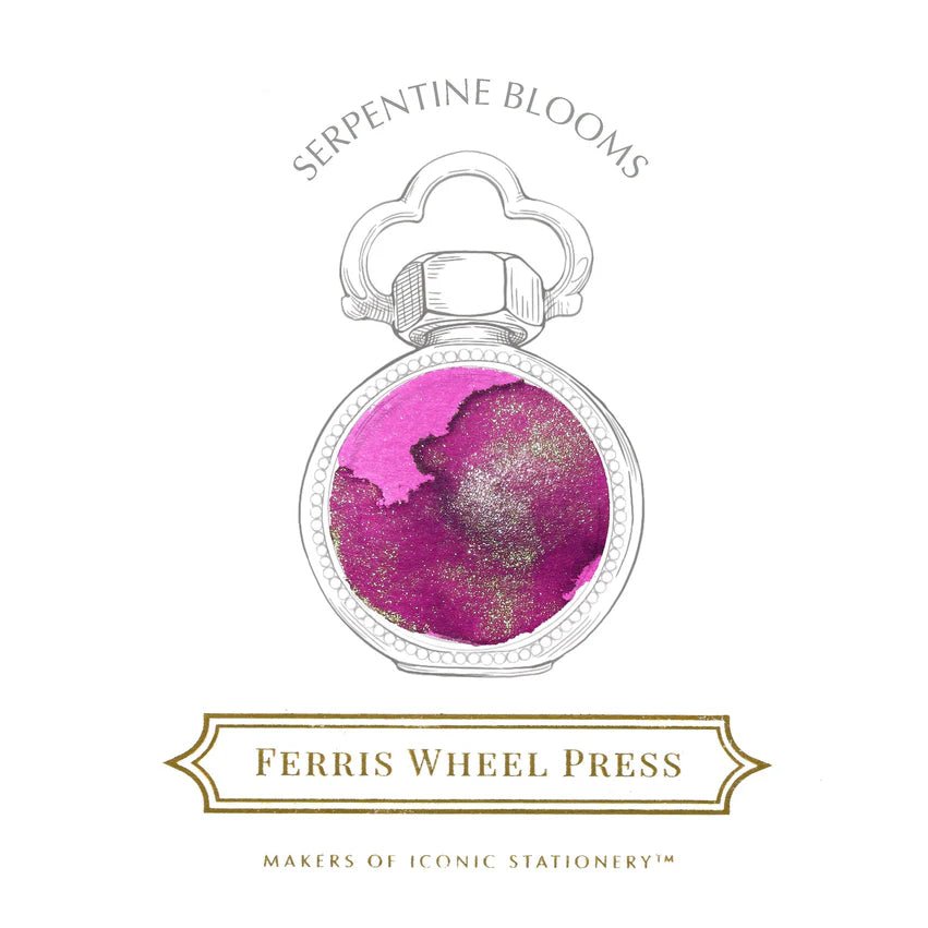 Bläckflaska 38 ml - Serpentine Blooms - 2 - Ferris Wheel Press - Tidformera
