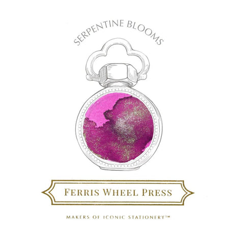 Bläckflaska 38 ml - Serpentine Blooms - 2 - Ferris Wheel Press - Tidformera