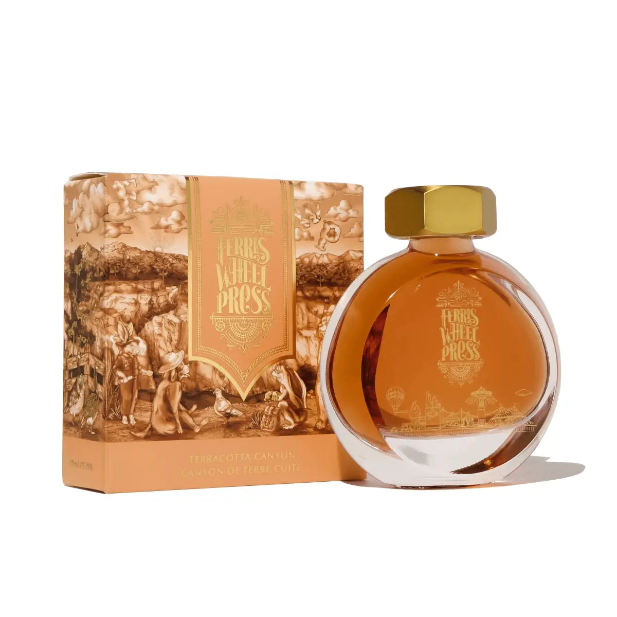 Bläckflaska 38 ml - Terracotta Canyon - 1 - Ferris Wheel Press - Tidformera