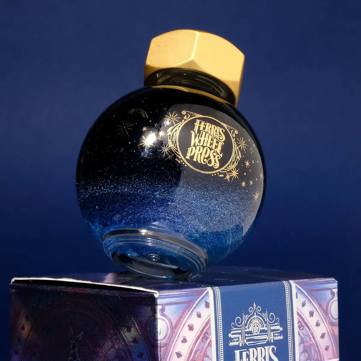 Bläckflaska FerriTales 20 ml - Down the Rabbit Hole - Tears of Sapphire - 4 - Ferris Wheel Press - Tidformera