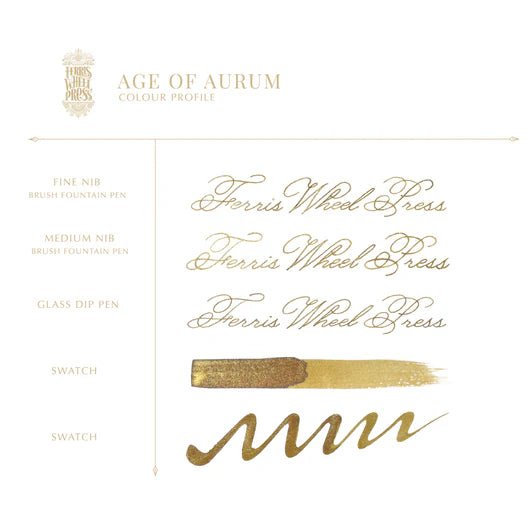 Bläckflaska FerriTales 20 ml - King Midas - Age of Aurum - 3 - Ferris Wheel Press - Tidformera