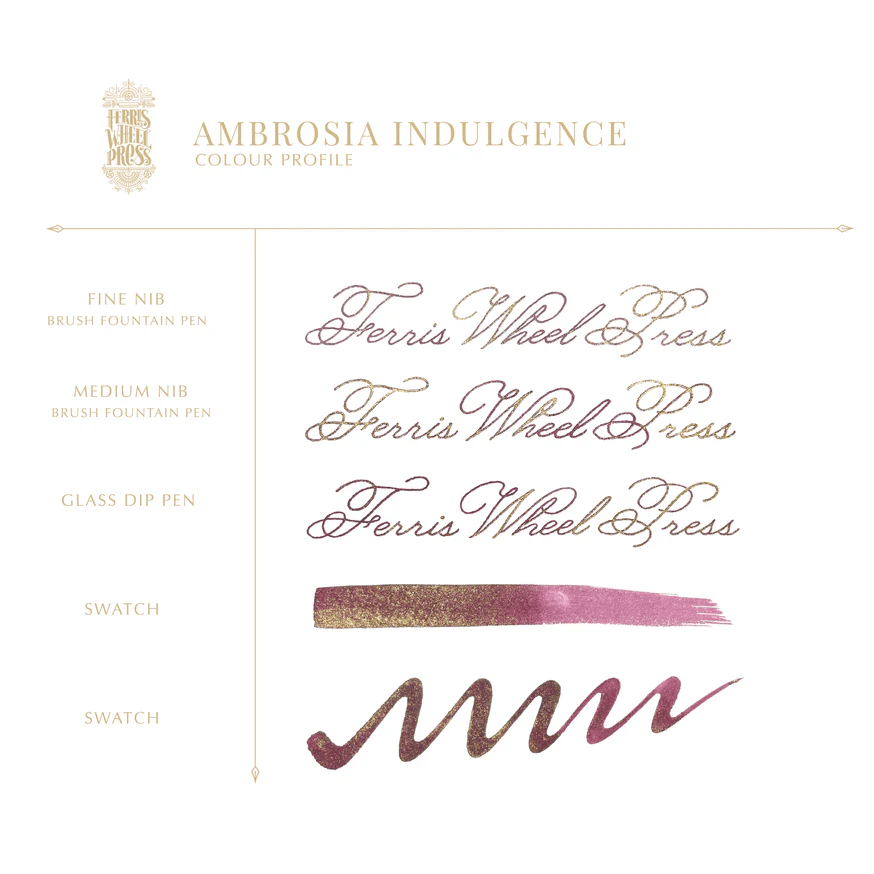 Bläckflaska FerriTales 20 ml - King Midas - Ambrosia Indulgence - 2 - Ferris Wheel Press - Tidformera