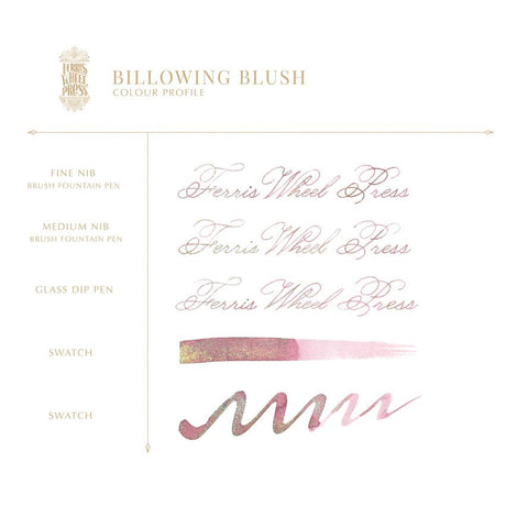 Bläckflaska FerriTales 20 ml - The Beauty and the Beast - Billowing Blush - 2 - Ferris Wheel Press - Tidformera