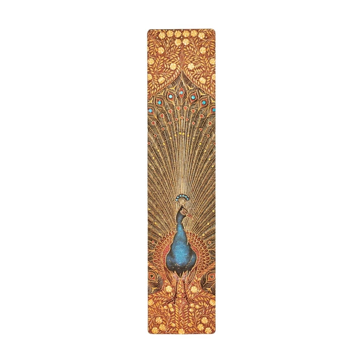 Bokmärke Paperblanks - Hafiz's Peacocks från Paperblanks med en påfågel på  - Tidformera
