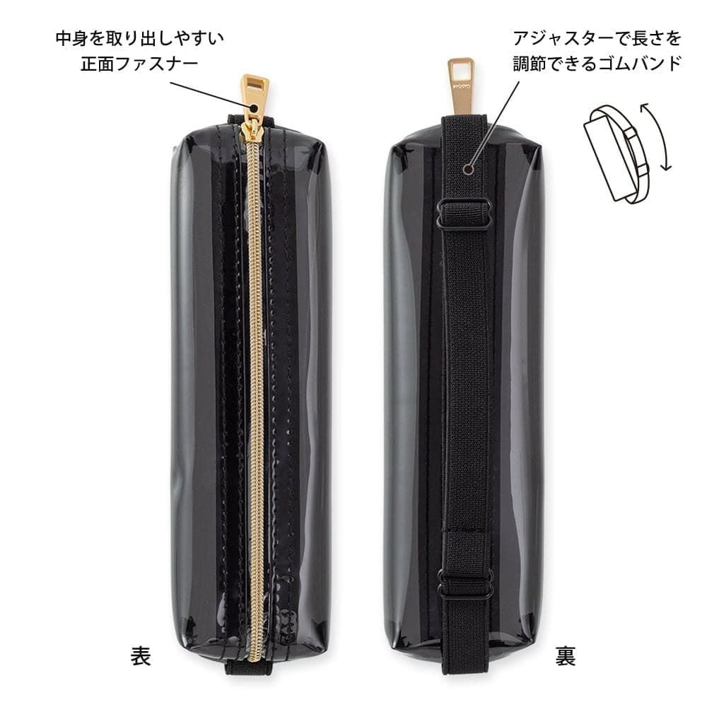 Book band Pen case Clear type - Black - 4 - Midori - Tidformera