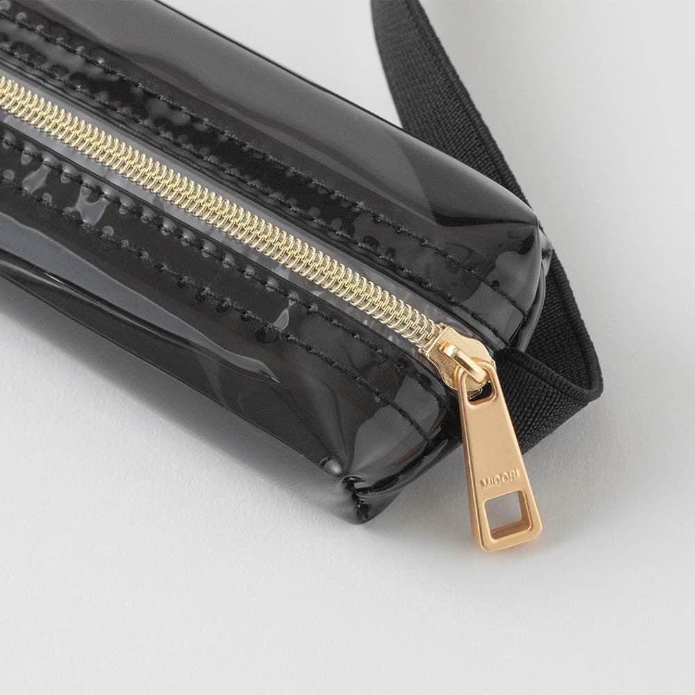 Book band Pen case Clear type - Black - 3 - Midori - Tidformera