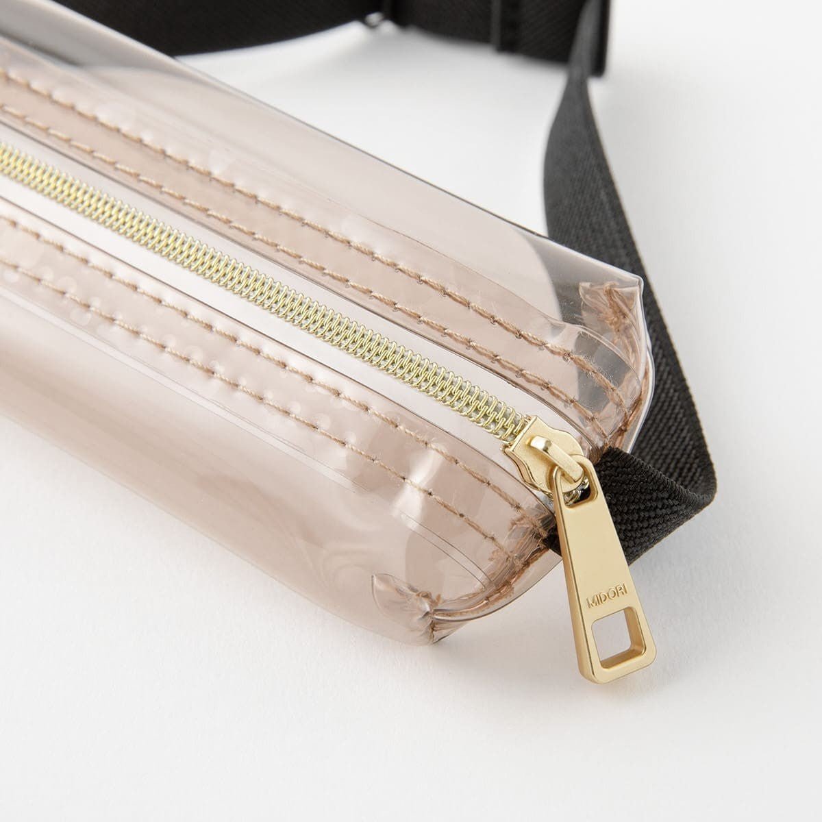 Book band Pen case Clear type - Sepia - 2 - Midori - Tidformera