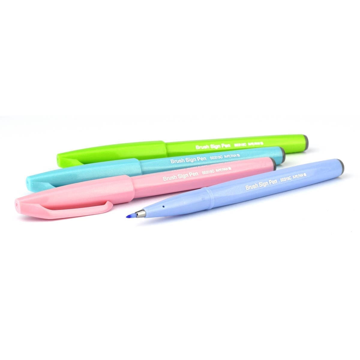 Brush Sign Pen 4 - pack - Pastel - 2 - Pentel - Tidformera