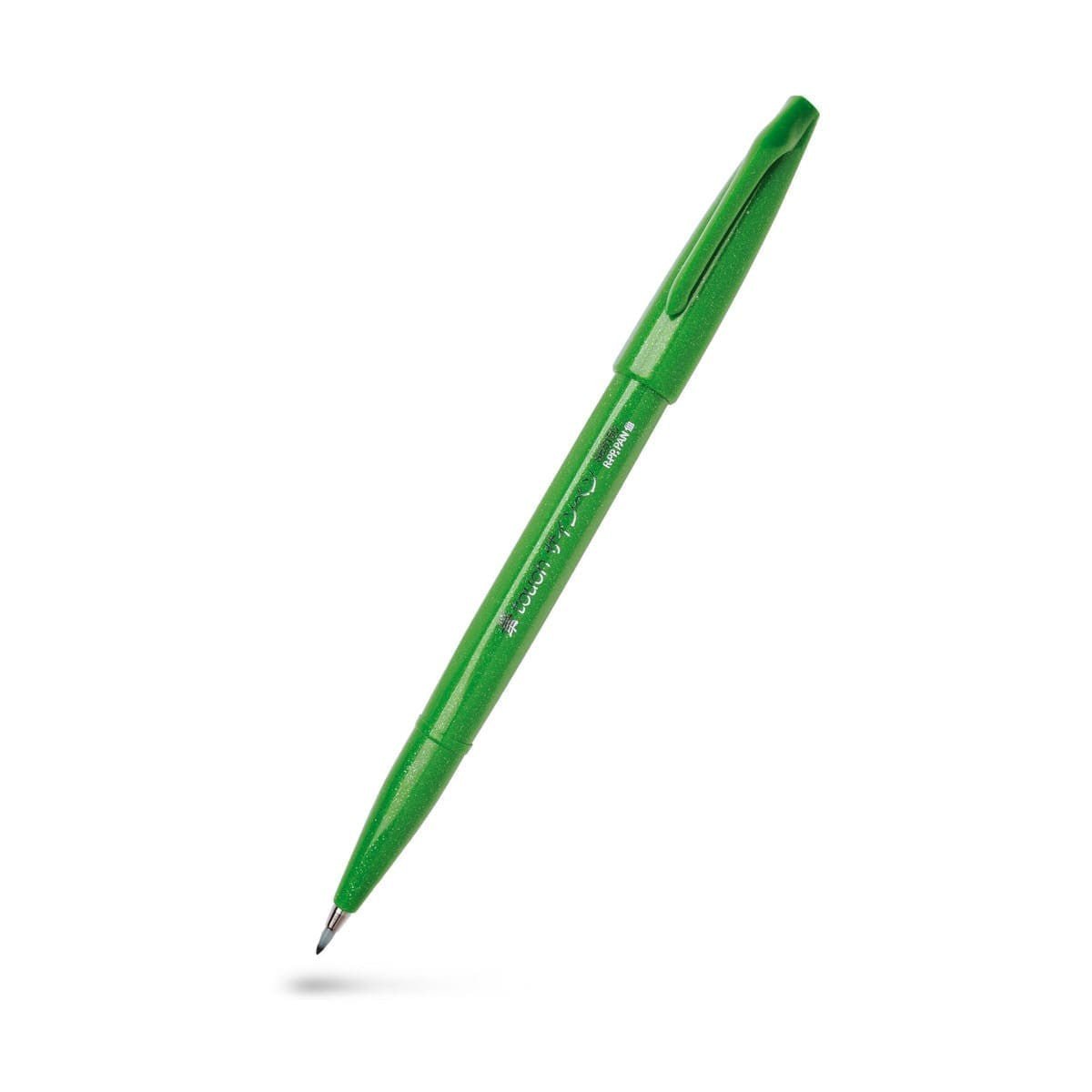 Brush Sign Pen - Green - Pentel - Tidformera