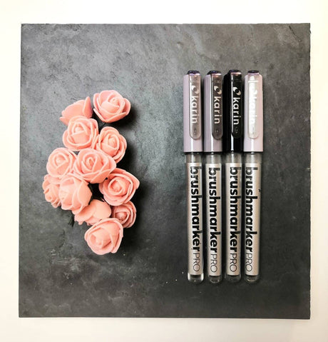 Brushmarker PRO 12 - pack - Grey colors - 2 - Karin - Tidformera