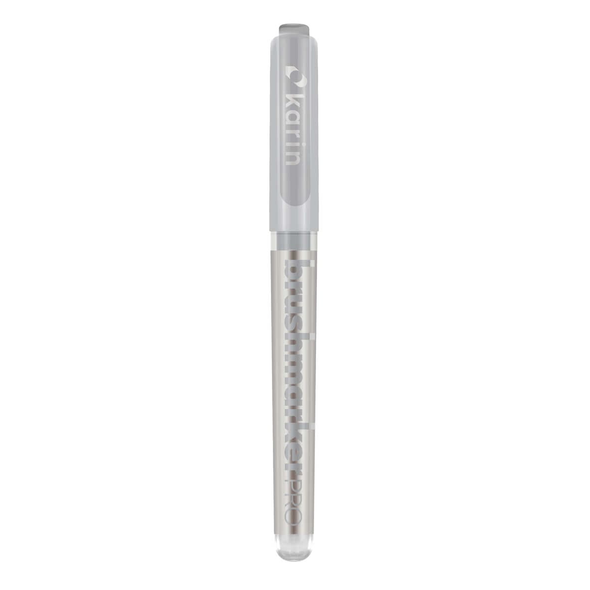 Brushmarker PRO - Neutral grey 1 från Karin - Grå penselpenna med lock - Tidformera