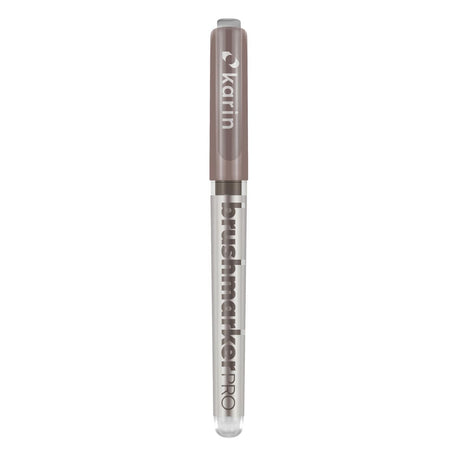 Brushmarker PRO - Warm grey 3 från Karin - Grå penselpenna med lock - Tidformera
