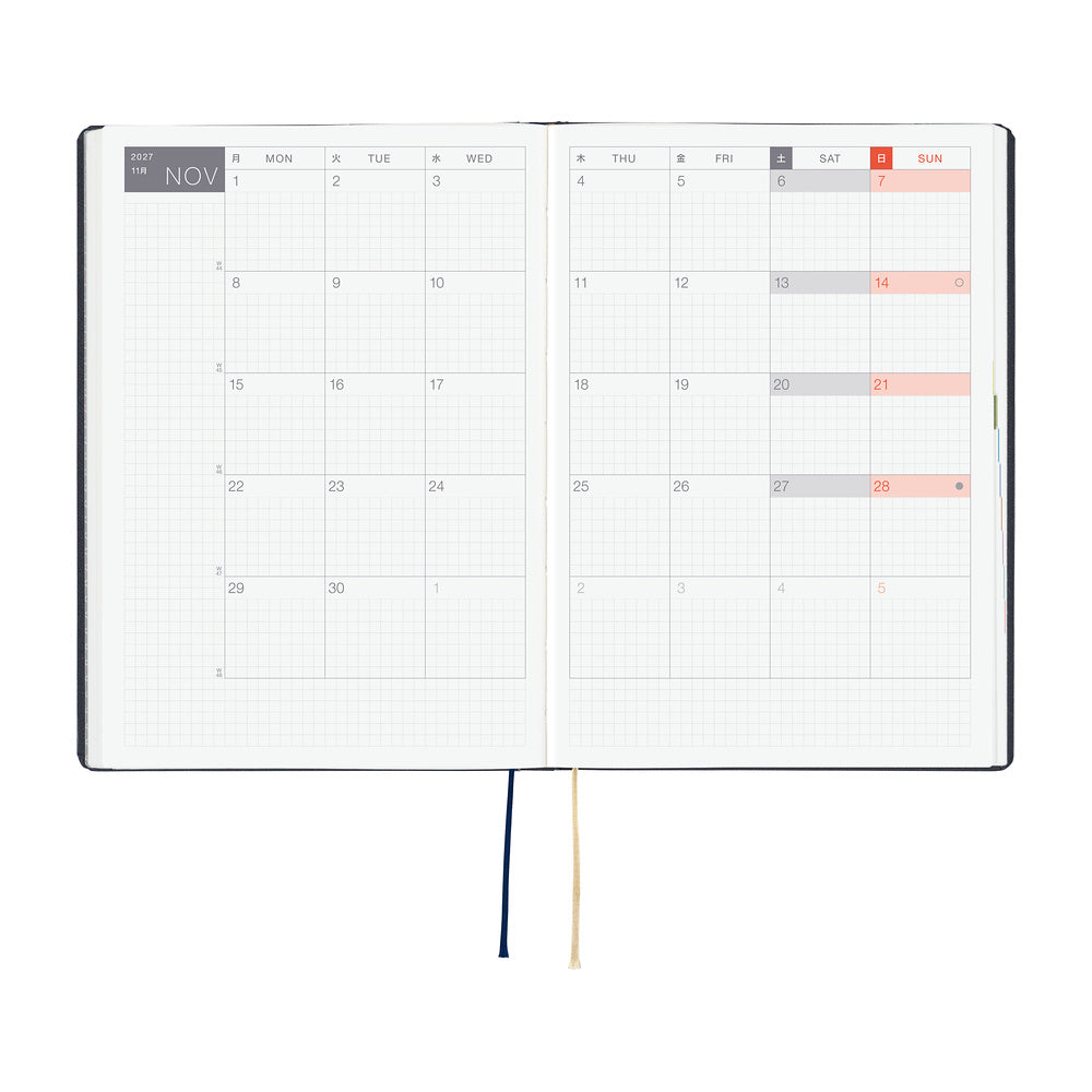 Hobonichi HON A5 Slash - Navy - 2027