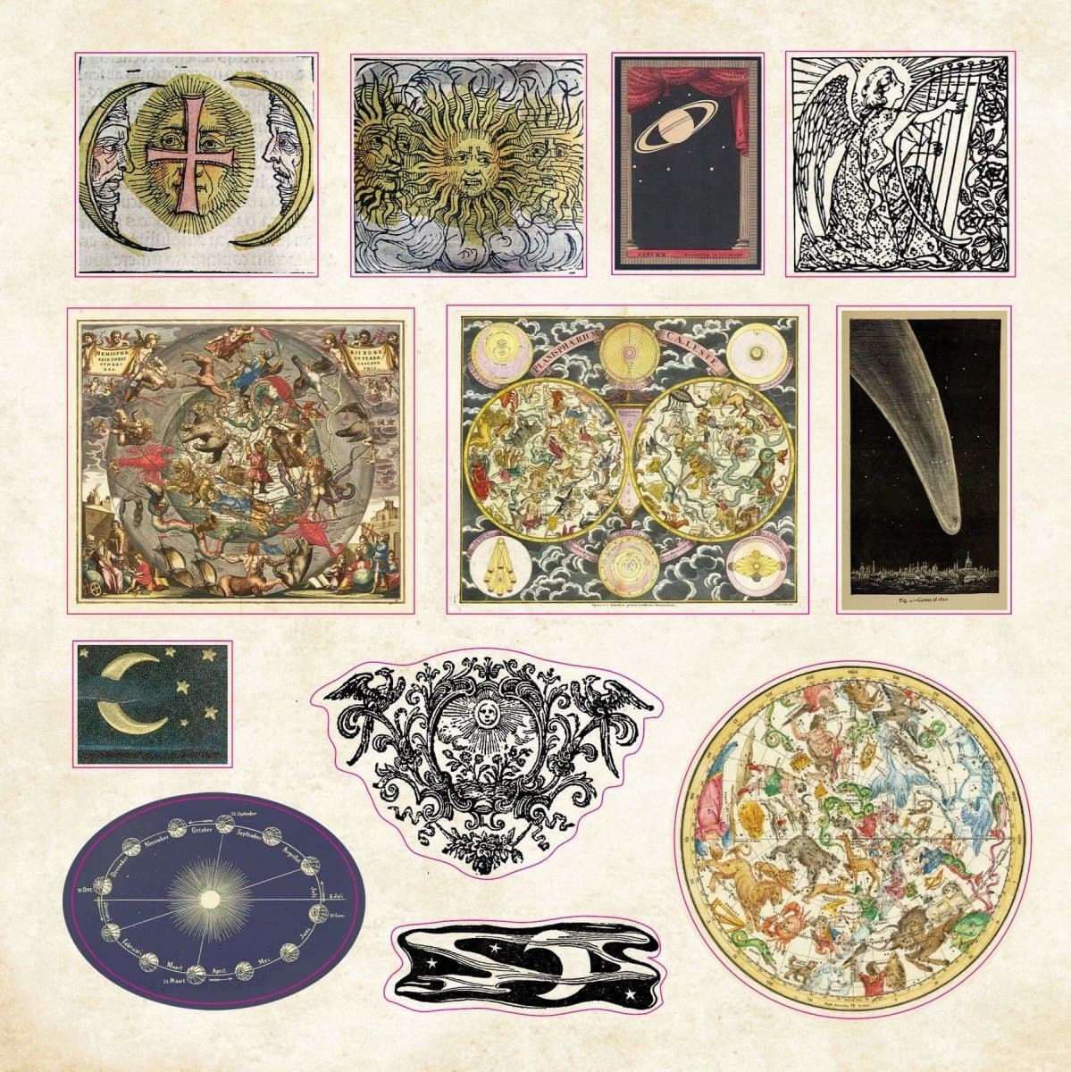 Celestial wonders - Sticker book - 5 - Peter Pauper Press - Tidformera