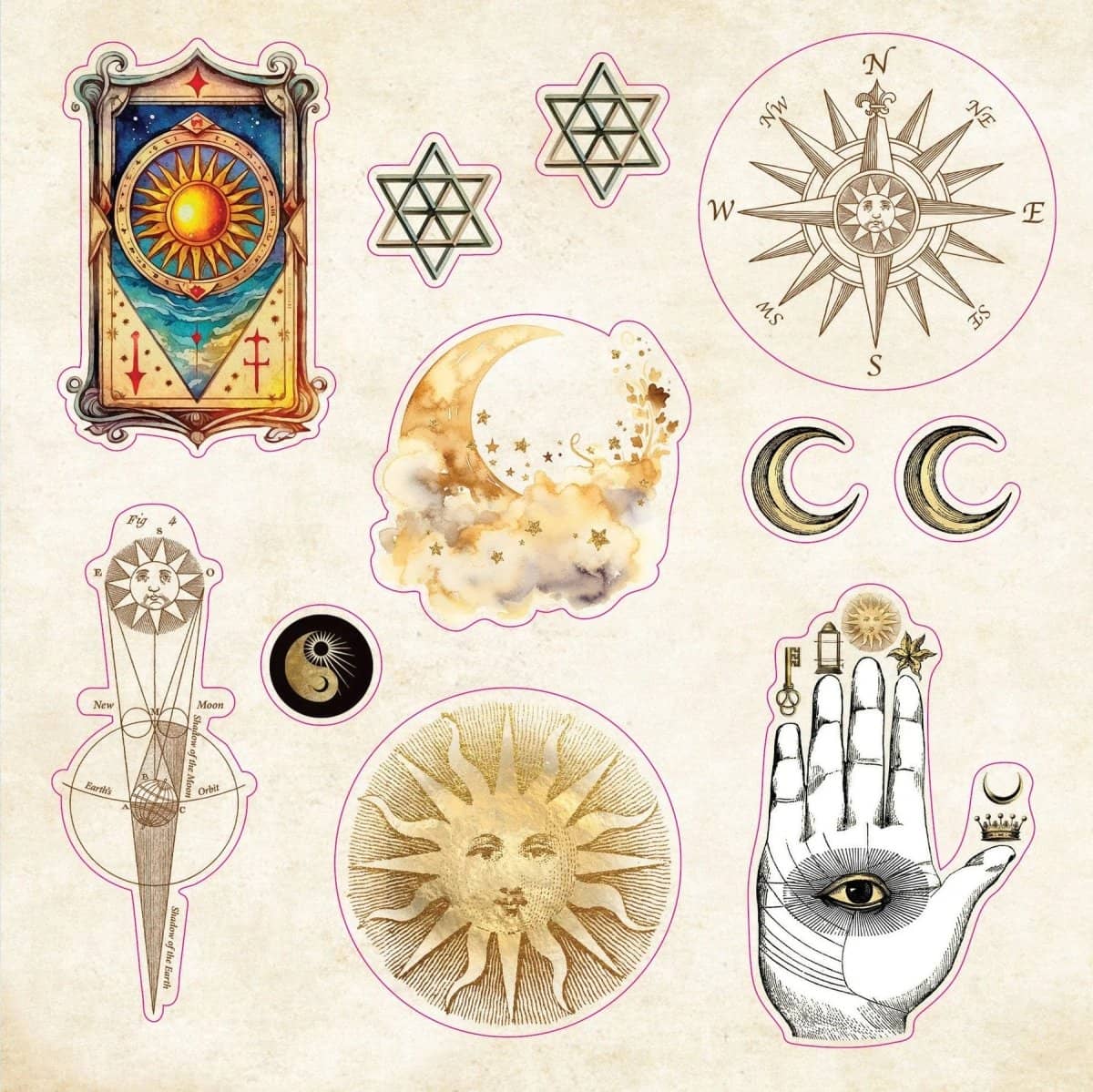 Celestial wonders - Sticker book - 3 - Peter Pauper Press - Tidformera