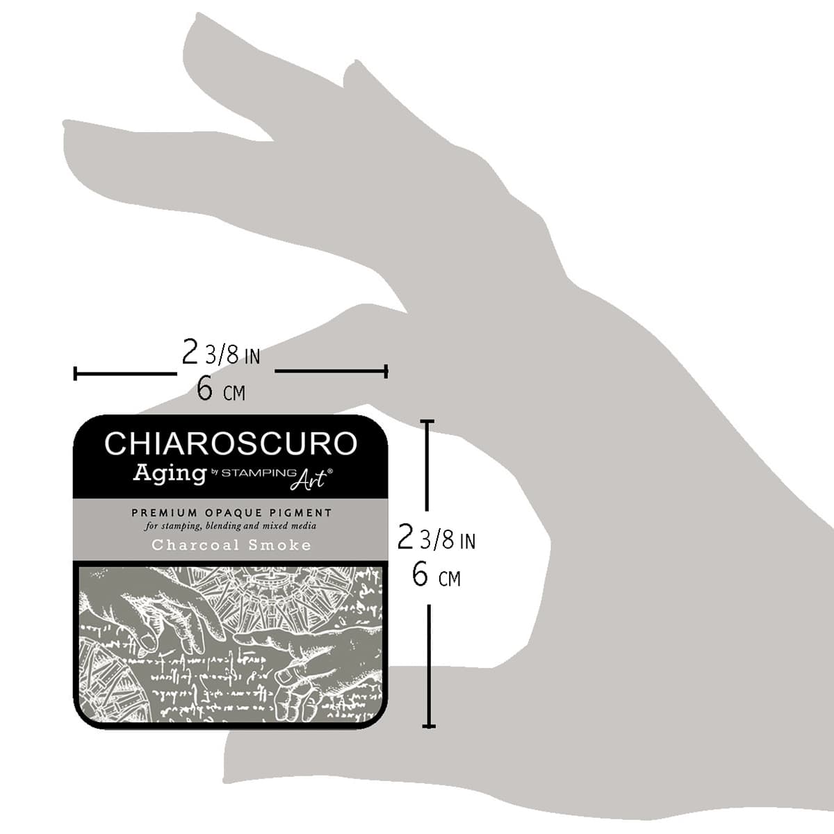 Chiaroscuro Aging Ink pad - Charcoal Smoke - 5 - Ciao Bella - Tidformera