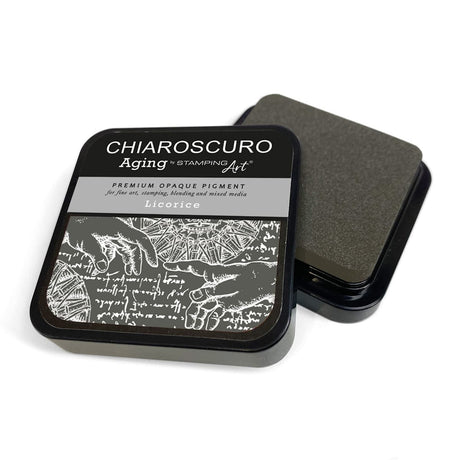 Chiaroscuro Aging Ink pad - Licorice - 2 - Ciao Bella - Tidformera