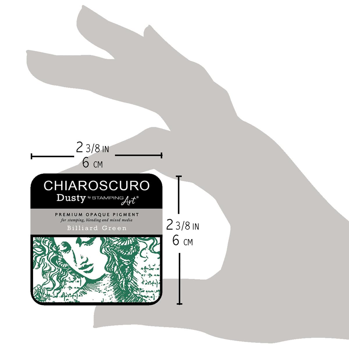 Chiaroscuro Dusty Ink pad - Billiard Green - 5 - Ciao Bella - Tidformera