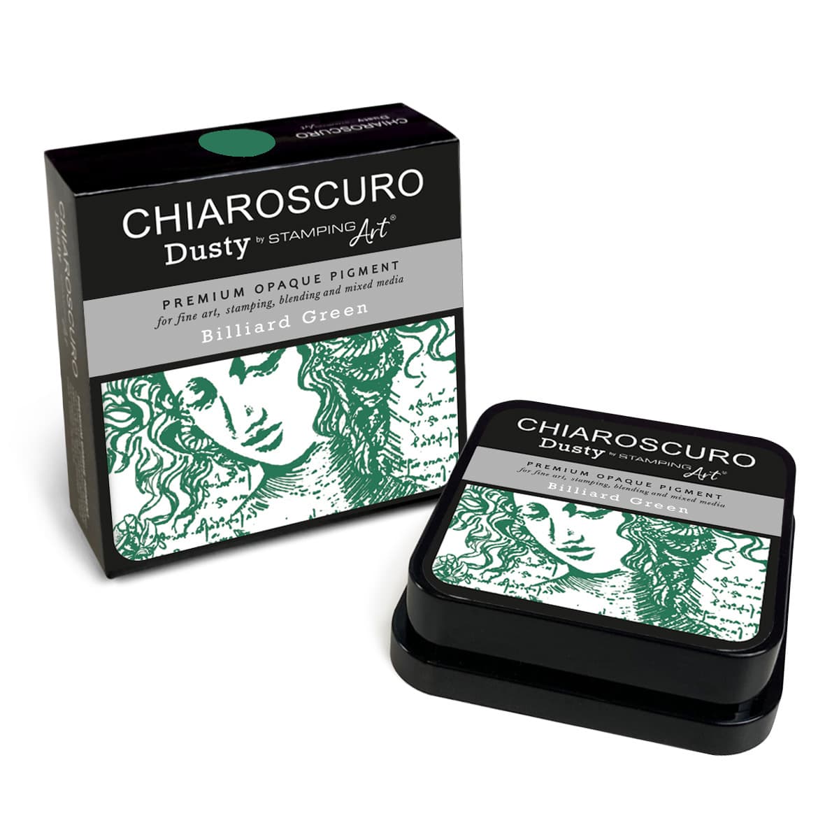Chiaroscuro Dusty Ink pad - Billiard Green - 4 - Ciao Bella - Tidformera