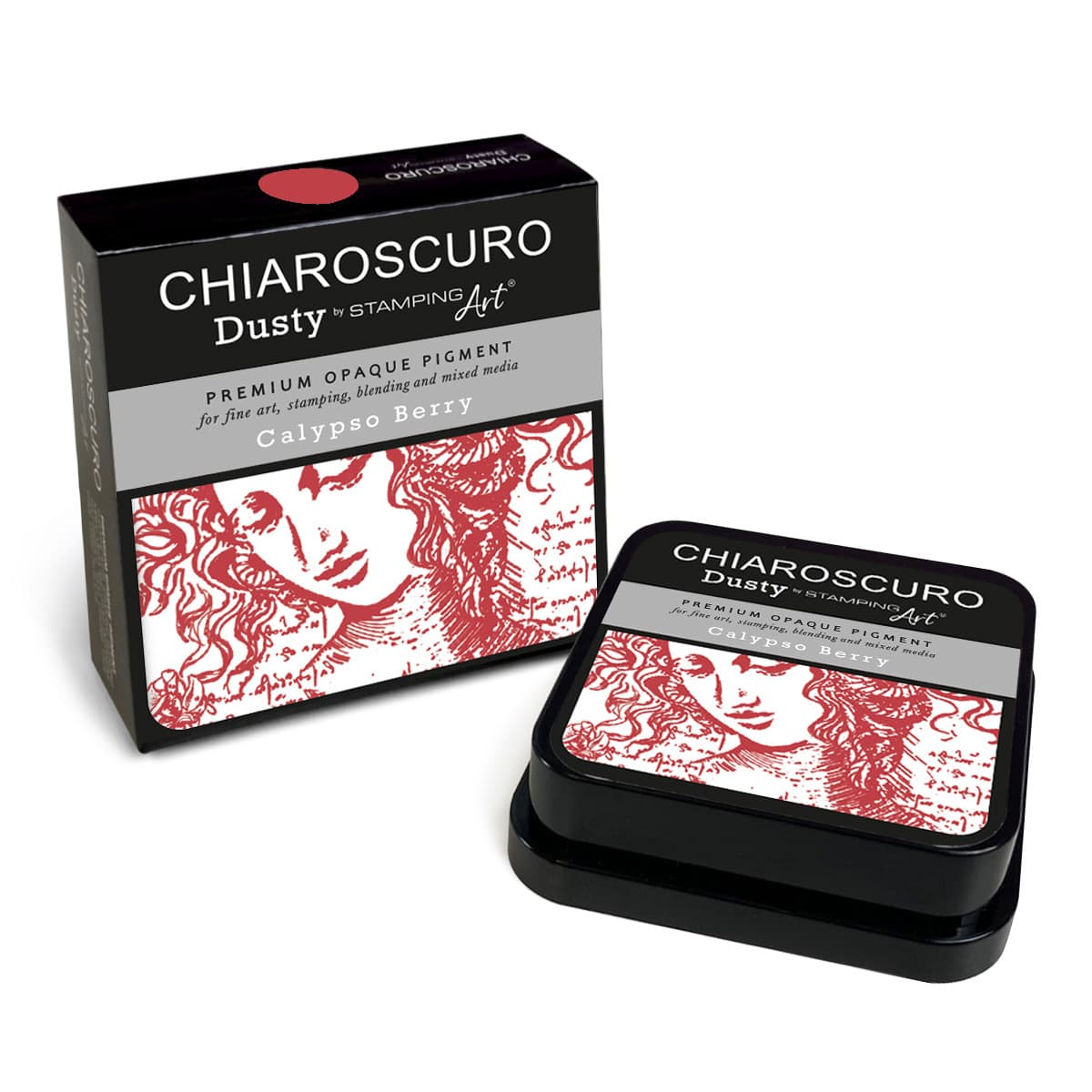Chiaroscuro Dusty Ink pad - Calypso Berry - 4 - Ciao Bella - Tidformera