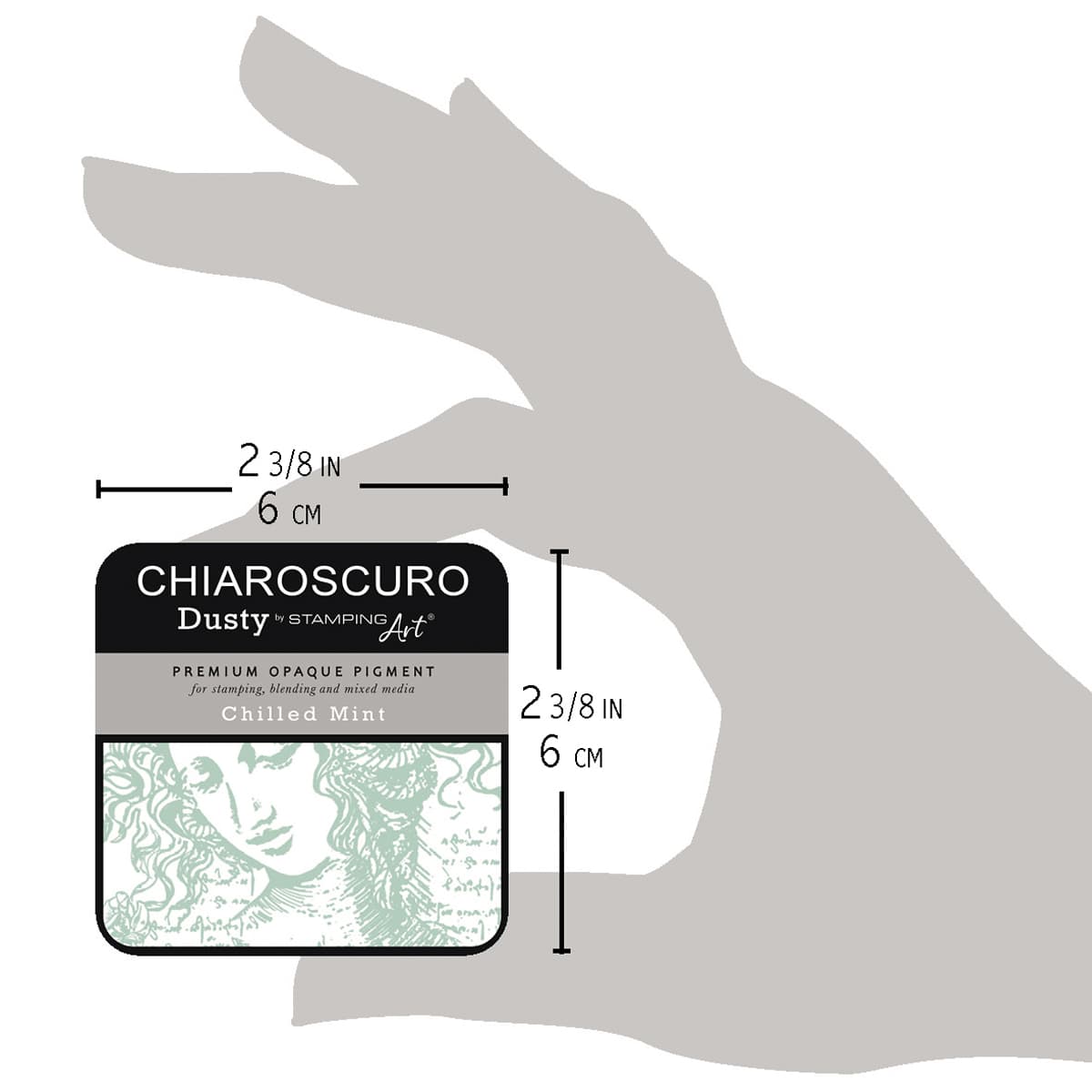 Chiaroscuro Dusty Ink pad - Chilled Mint - 5 - Ciao Bella - Tidformera
