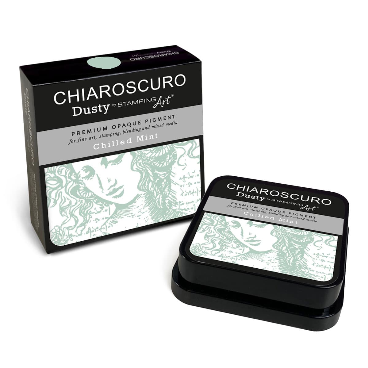 Chiaroscuro Dusty Ink pad - Chilled Mint - 4 - Ciao Bella - Tidformera