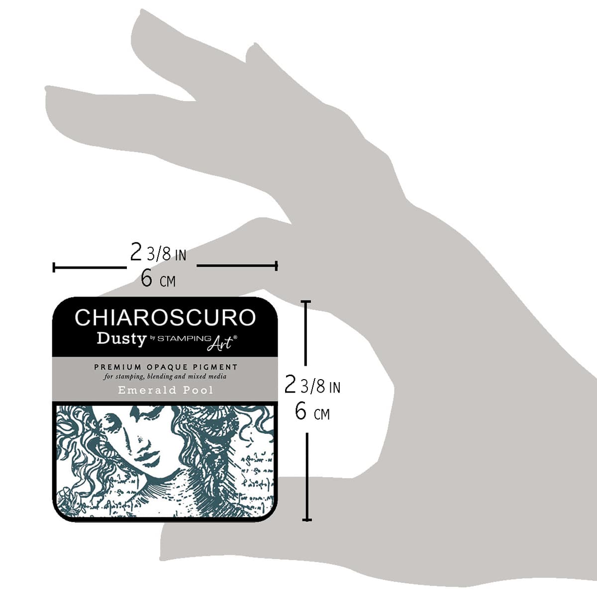 Chiaroscuro Dusty Ink pad - Emerald Pool - 5 - Ciao Bella - Tidformera