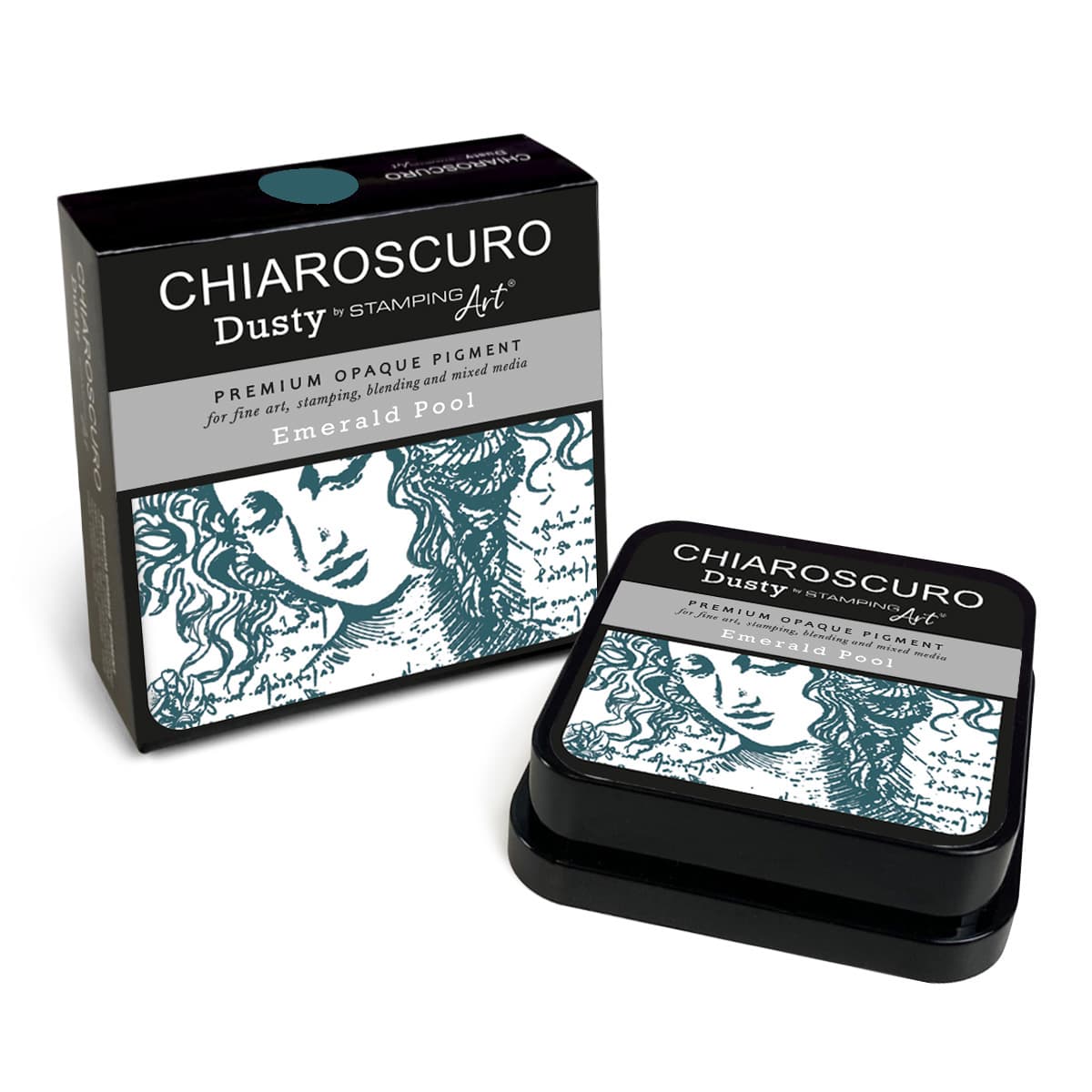 Chiaroscuro Dusty Ink pad - Emerald Pool - 4 - Ciao Bella - Tidformera