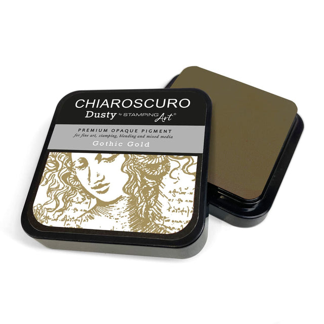 Chiaroscuro Dusty Ink pad - Gothic Gold - 1 - Ciao Bella - Tidformera