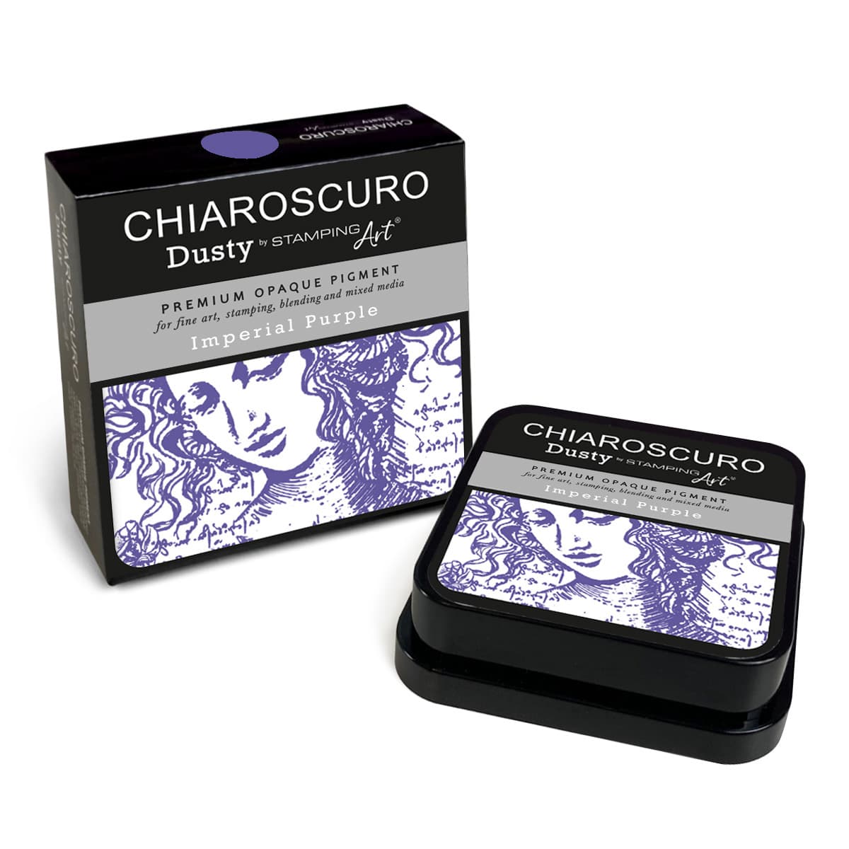 Chiaroscuro Dusty Ink pad - Imperial Purple - 4 - Ciao Bella - Tidformera