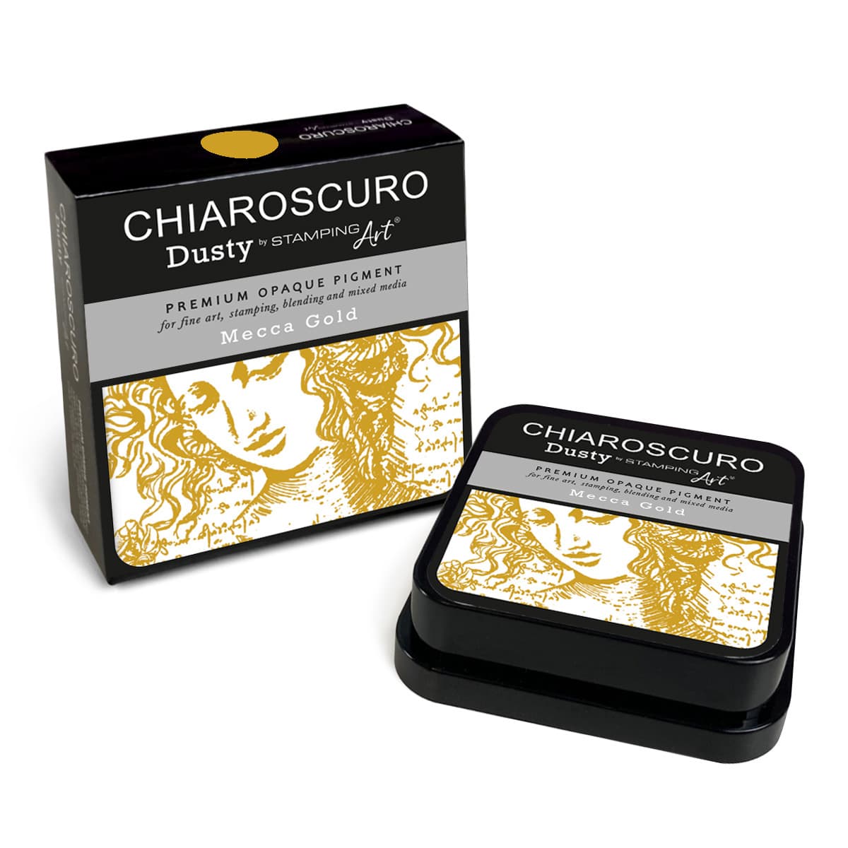 Chiaroscuro Dusty Ink pad - Mecca Gold - 4 - Ciao Bella - Tidformera