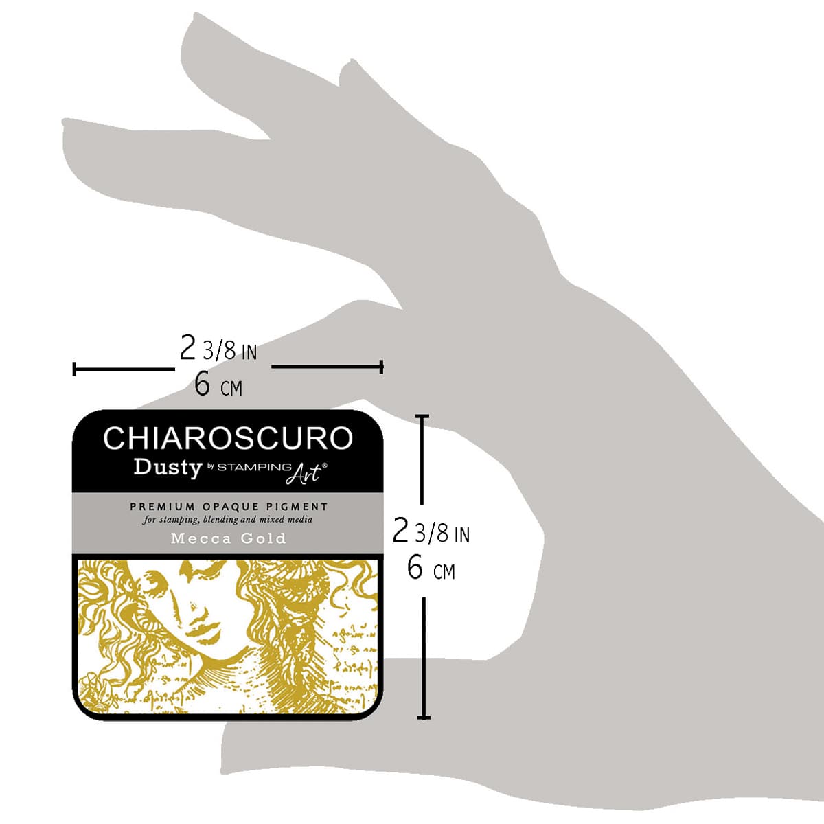 Chiaroscuro Dusty Ink pad - Mecca Gold - 5 - Ciao Bella - Tidformera