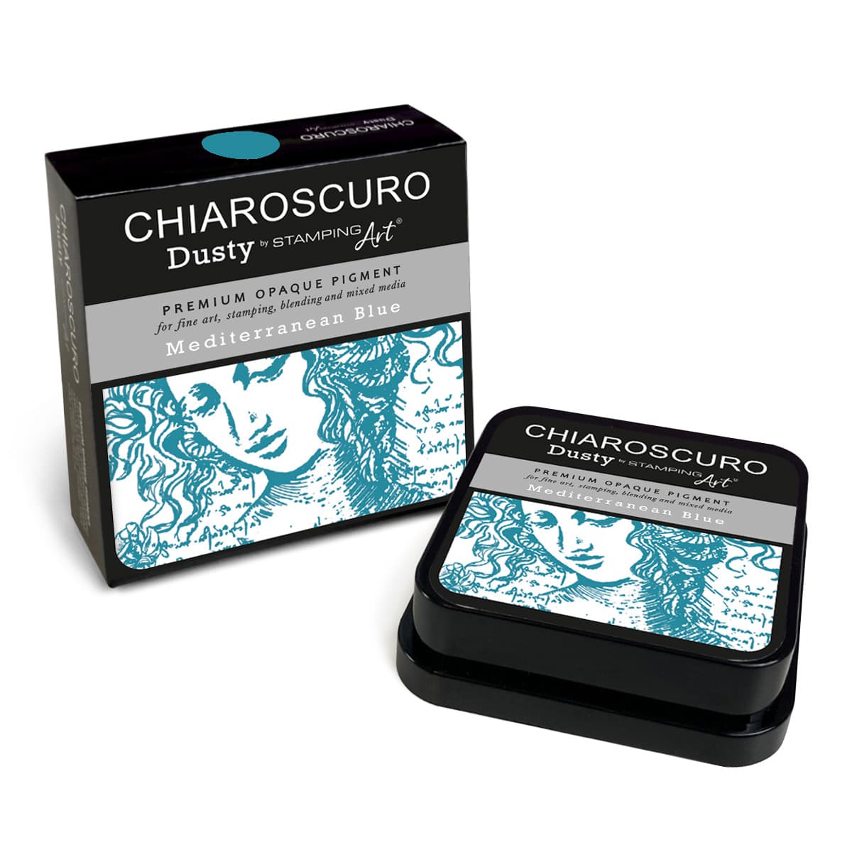 Chiaroscuro Dusty Ink pad - Mediterranean Blue - 4 - Ciao Bella - Tidformera