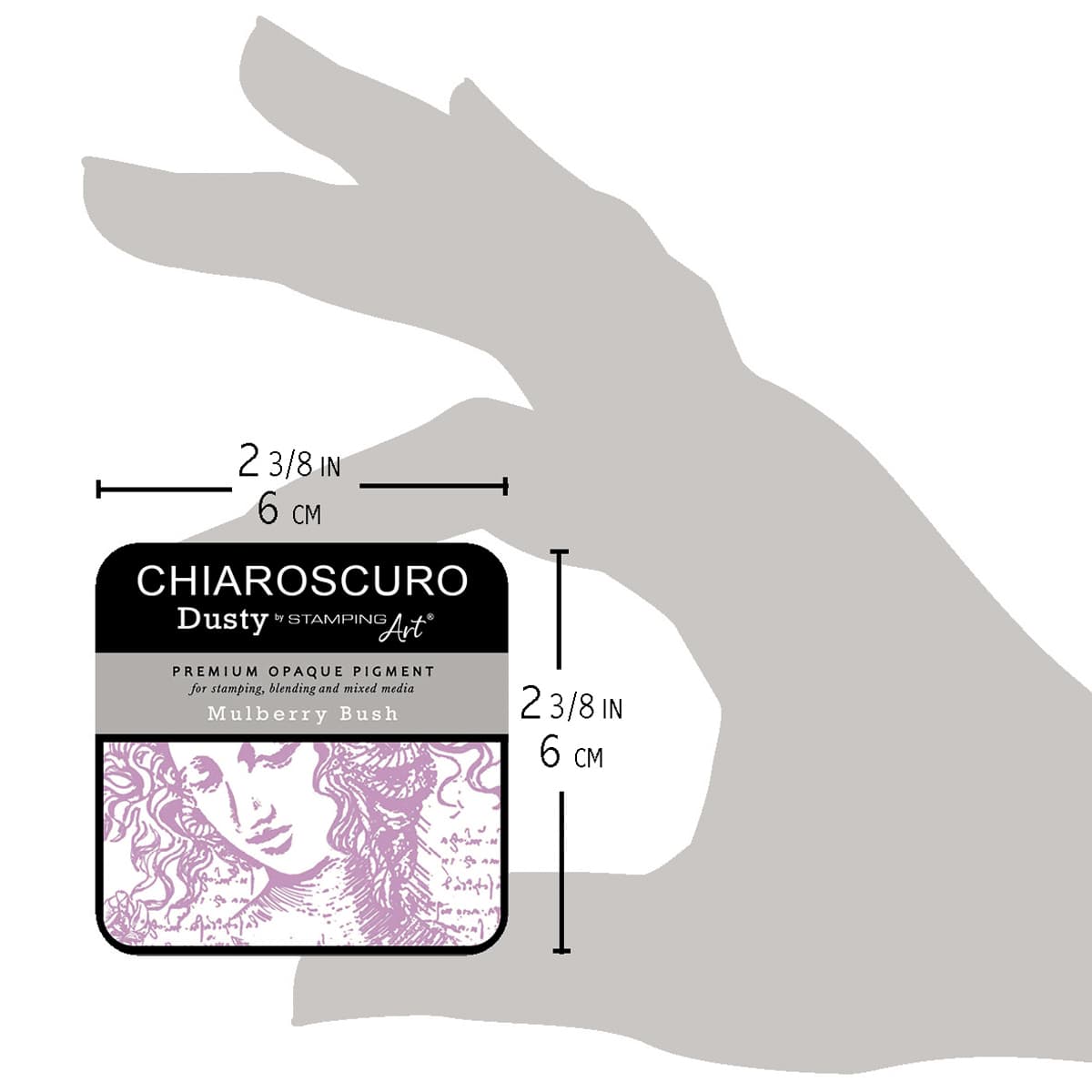 Chiaroscuro Dusty Ink pad - Mulberry Bush - 5 - Ciao Bella - Tidformera