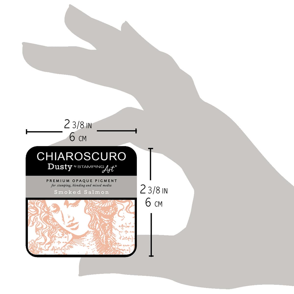 Chiaroscuro Dusty Ink pad - Smoked Salmon - 5 - Ciao Bella - Tidformera